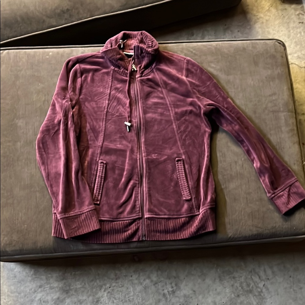 Croft & Barrow Velvet Jacket in Deep Purple